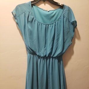 Lush Turquoise Skater Dress